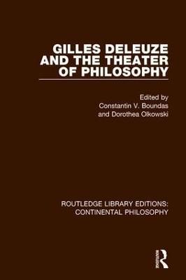 Gilles Deleuze and the Theater of Philosophy - cover