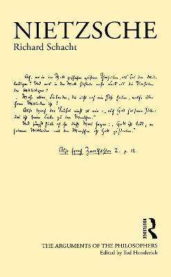 Nietzsche - Richard Schacht - cover
