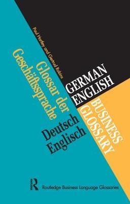 German/English Business Glossary - Paul Hartley,Gertrud Robins - cover