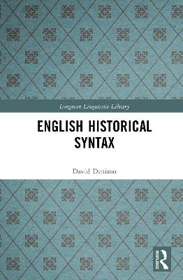 English Historical Syntax - David Denison - cover