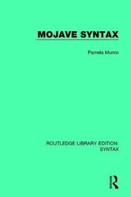 Mojave Syntax - Pamela Munro - cover