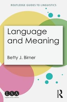 Language and Meaning - Betty Birner - cover