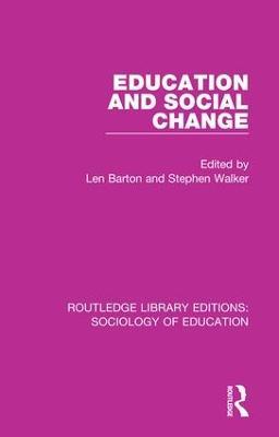 Education and Social Change - cover