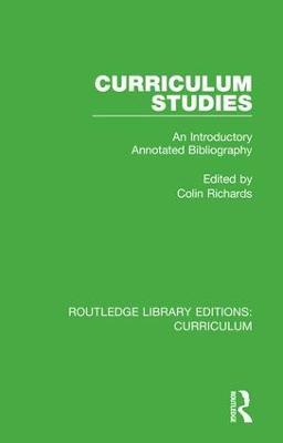 Curriculum Studies: An Introductory Annotated Bibliography - cover
