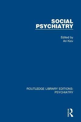 Social Psychiatry: Volume 1 - cover