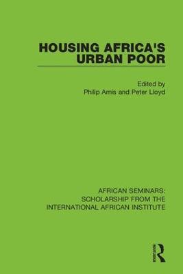 Housing Africa's Urban Poor - cover