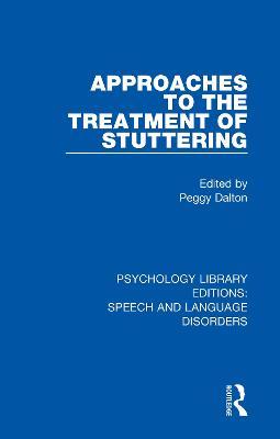 Approaches to the Treatment of Stuttering - cover