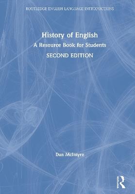 History of English: A Resource Book for Students - Dan McIntyre - cover