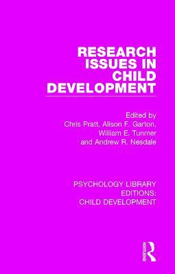 Research Issues in Child Development - cover