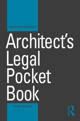 Architect's Legal Pocket Book - Matthew Cousins - cover