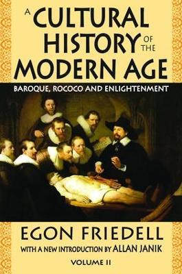 A Cultural History of the Modern Age: Volume 2, Baroque, Rococo and Enlightenment - Egon Friedell - cover