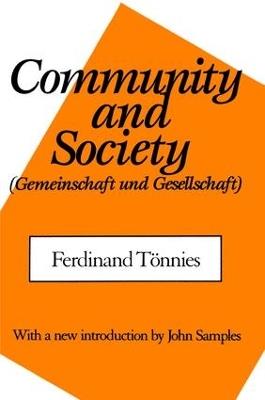 Community and Society - Ferdinand Tonnies,C.P. Loomis - cover