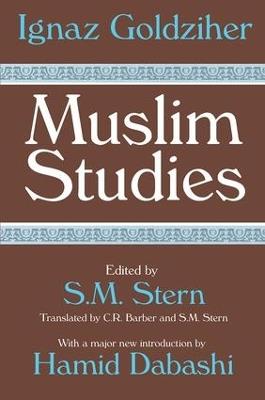 Muslim Studies: Volume 1 - Ignaz Goldziher - cover