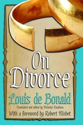 On Divorce - Louis de Bonald - cover