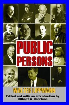 Public Persons - Walter Lippmann - cover