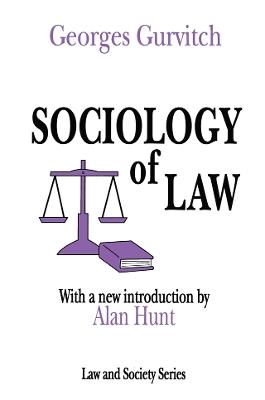 Sociology of Law - Georges Gurvitch - cover
