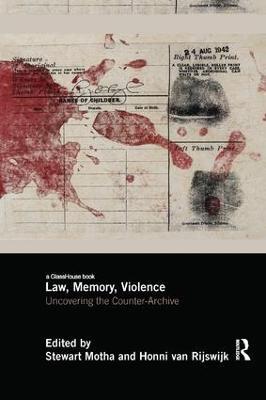 Law, Memory, Violence: Uncovering the Counter-Archive - cover