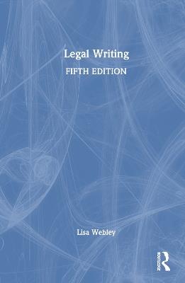 Legal Writing - Lisa Webley - cover