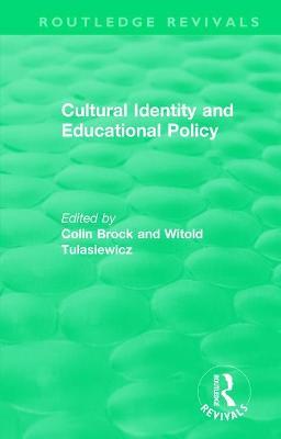 Cultural Identity and Educational Policy - cover