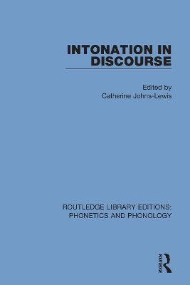 Intonation in Discourse - cover