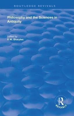 Philosophy and the Sciences in Antiquity - cover