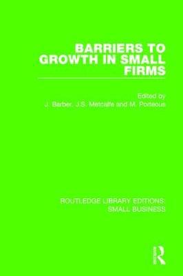 Barriers to Growth in Small Firms - cover
