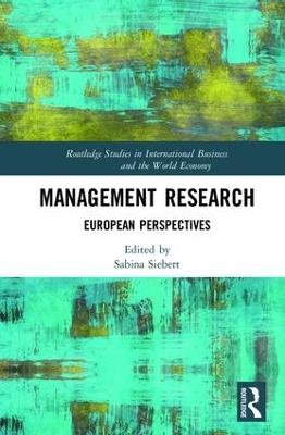 Management Research: European Perspectives - cover