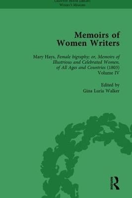 Memoirs of Women Writers, Part III vol 8 - Gina Luria Walker - cover