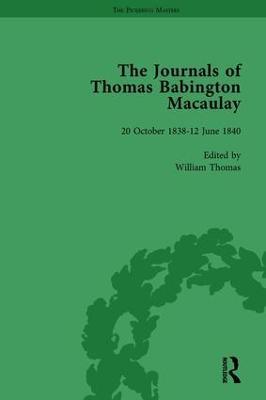 The Journals of Thomas Babington Macaulay Vol 1 - William Thomas - cover