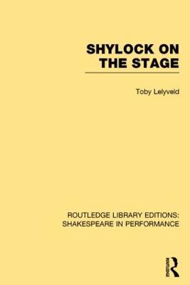 Shylock on the Stage - Toby Lelyveld - cover
