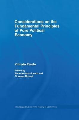 Considerations on the Fundamental Principles of Pure Political Economy - Vilfredo Pareto - cover