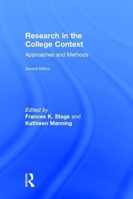 Research in the College Context: Approaches and Methods - cover