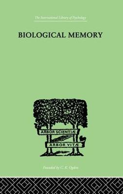 Biological Memory - Eugenio Rignano - cover