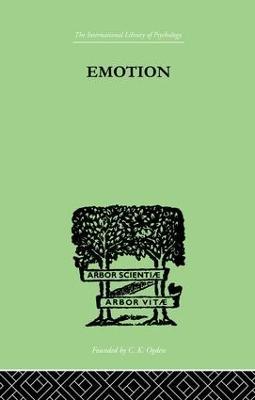 Emotion: A COMPREHENSIVE PHENOMENOLOGY OF THEORIES AND THEIR MEANINGS for - James Hillman - cover