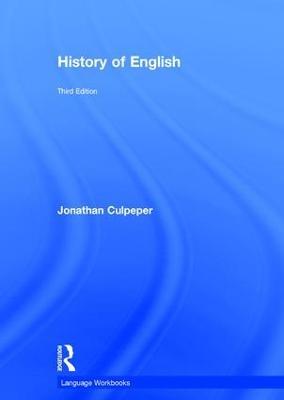History of English - Jonathan Culpeper - cover