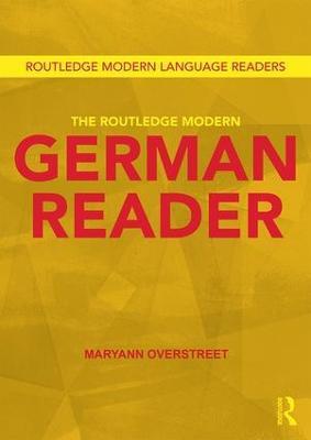 The Routledge Modern German Reader - Maryann Overstreet - cover