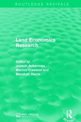 Land Economics Research - cover
