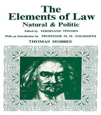 Elements of Law, Natural and Political - Thomas Hobbes - cover