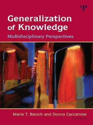 Generalization of Knowledge: Multidisciplinary Perspectives - cover