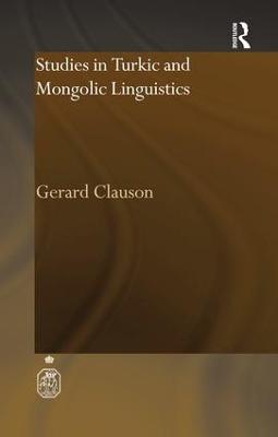 Studies in Turkic and Mongolic Linguistics - Gerard Clauson - cover