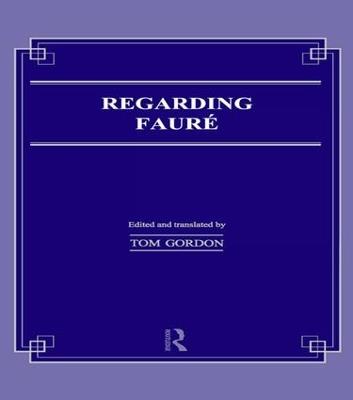 Regarding Faure - Tom Gordon - cover