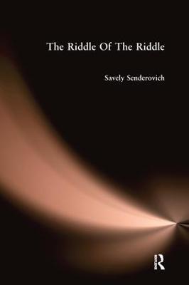 Riddle Of The Riddle - Senderovich - cover