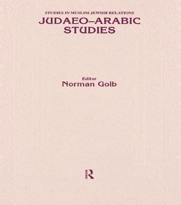 Judaeo Arabic Studies - Norman Golb - cover