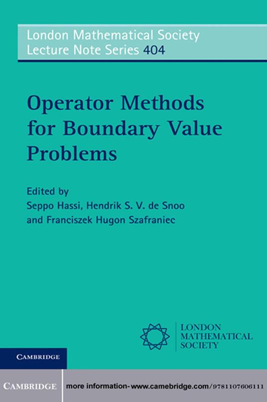 Operator Methods for Boundary Value Problems