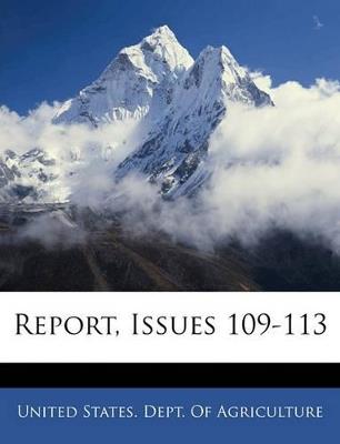Report, Issues 109-113 - cover