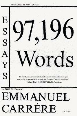 97,196 Words: Essays - Emmanuel Carrere - cover