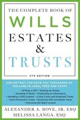 Estates and Trusts Wills - Alexander A. Bove,Melissa Langa - cover