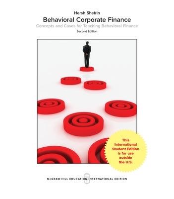 Behavioral Corporate Finance - Hersh Shefrin - cover