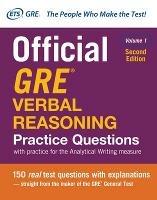 Official GRE Verbal Reasoning Practice Questions, Second Edition, Volume 1 - Educational Testing Service,Educational Testing Service - cover