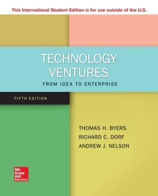 ISE Technology Ventures: From Idea to Enterprise - Thomas Byers,Richard Dorf,Andrew Nelson - cover